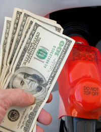 Filling Up With Fuel In The Us Image